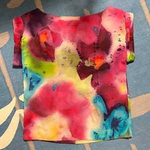 Alice + Olivia silk watercolor top